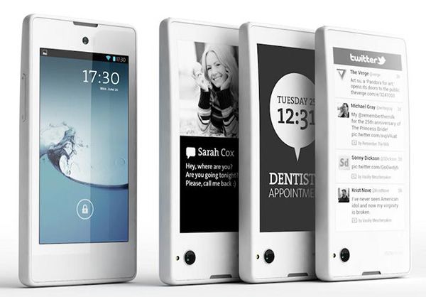  YotaPhone - Android-смартфон с экраном на электронных чернилах появится в декабре на прилавках магазинов