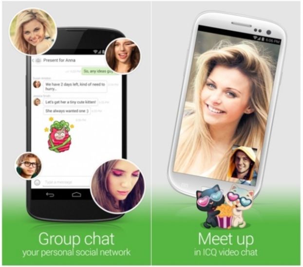 ICQ для Андроид теперь пополнился бесплатными видеозвонками