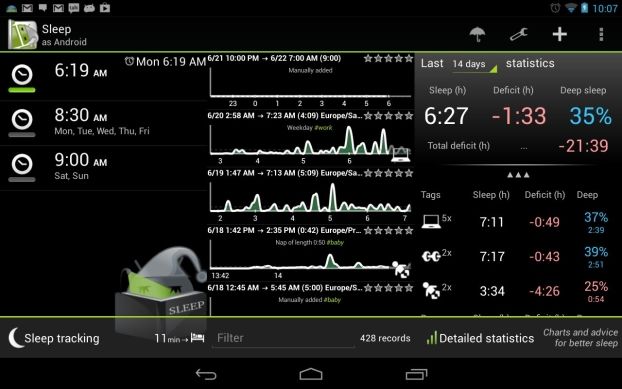 Вышло обновление умного будильника Sleep as Android