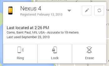 Android Device Manager – Google-сервис для поиска смартфонов