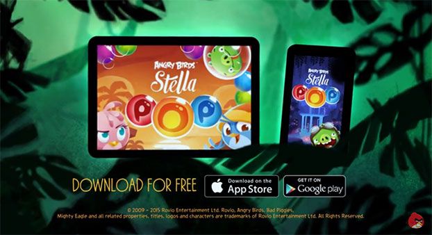 Новая головоломка с агрессивными птичками Angry Birds Stella POP!