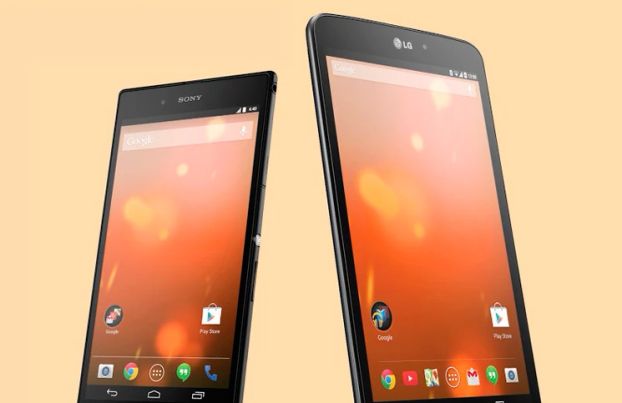 Google объявил о начале продаж планшета LG и смартфона Sony со стоковой Android