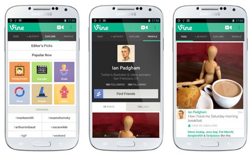 Vine добрался до Android