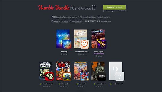 Интернет-магазин Humble объявил распродажу игр для Android