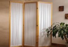 Тканевые ширмы в интерьере