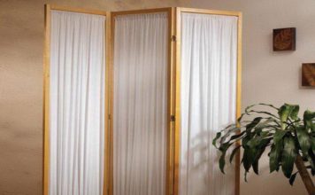 Тканевые ширмы в интерьере