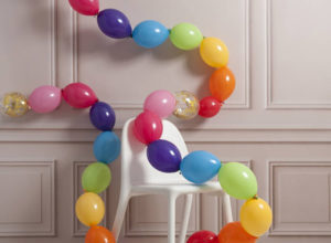 Гирлянды из шариков, как метод декора