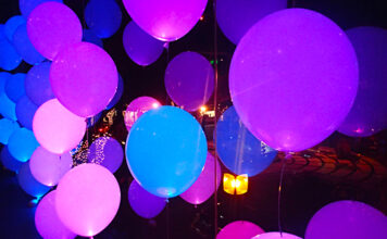 Светящиеся гелиевые шары – стильный декор любого торжества